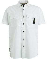 PME LEGEND - T- Short Sleeve Shirt Ctn/linen, Bright White - Lyst