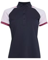 J.Lindeberg - . Poloshirt Perinne Golf Polo Navy - Lyst
