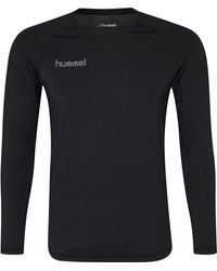 Hummel - T-Shirt HML FIRST PERFORMANCE JERSEY L/S BLACK - Lyst