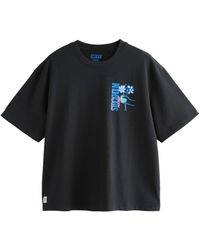Next - Print- EDIT Schweres Cropped-T-Shirt aus 100 % Baumwolle (1-tlg) - Lyst