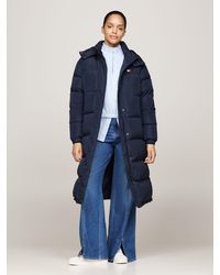 Tommy Hilfiger - Steppmantel TJW ALASKA LONG PUFFER EXT mit Logostickerei - Lyst