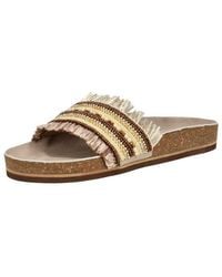 Lazamani - Pantoletten Leder Pantolette - Lyst