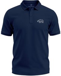 Neverless - Poloshirt Nashorn Tierlogo im Polygon-Stil – Kurzarm Polo mit Print - Lyst
