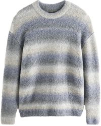 Next - Rundhalspullover Relaxed Fit Bouclé-Pullover mit Streifen (1-tlg) - Lyst