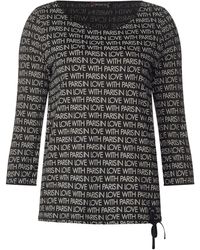 Street One 3/4-Arm-Shirt - Schwarz