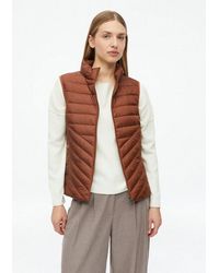 S.oliver - Outdoorjacke Outdoor-Weste Leichte Steppweste Mit Packfunktion - Lyst