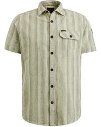 PME LEGEND - Longsleeve Short Sleeve Shirt Yarn Dyed Strip - Lyst