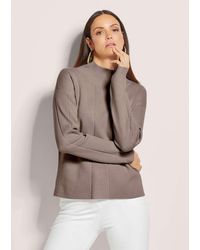 Madeleine - Strickpullover Kurzer Stehkragen-Pullover mit Good Cashmere - Lyst