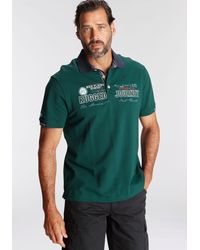 Man's World - Man's World Poloshirt Kurzarm, mit Print, Stickerei und Badge, Polokragen - Lyst