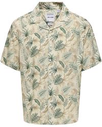 Only & Sons - Hawaiihemd ONSWAYNE LIFE AOP SS VISCOSE SHIRT NOOS - Lyst