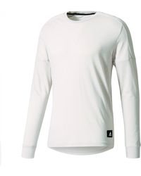 adidas - ID LONGSLEEVE Funktions- Langarmshirt creme-weiß - Lyst