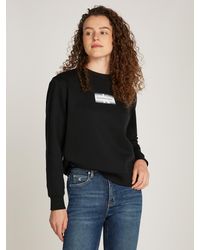 Calvin Klein - Sweatshirt OUTLINED CK REGULAR CN mit Logodruck - Lyst