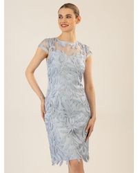 Apart - Cocktailkleid aufwendig bestricktes Meshkleid - Lyst