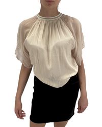 DIESEL - Kurzarmbluse T-Shayla Top Bluse Blusenshirt - Lyst