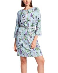 Marc Cain - Druckkleid "Collection Swan Opera" Premium mode Floral bedrucktes Kleid - Lyst