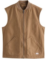 Next - Steppweste Canvas-Gilet im Workwear-Stil (1-tlg) - Lyst