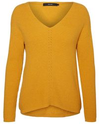 Vero Moda V-Ausschnitt Strickpullover - Mehrfarbig