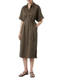 Comma, - Sommerkleid Mit Bindegürtel - Lyst