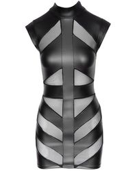 Cottelli Collection Minikleid aus Wetlook mit Tüll ab 33,20