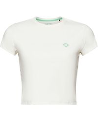 Esprit - Logo-T-Shirt in Cropped-Länge (1-tlg) - Lyst