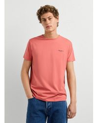 Pepe Jeans - T-Shirt Original Basic 3N Rundhals Mit Kleinem Logodruck - Lyst