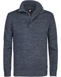 Petrol Industries - Strickpullover Melierter Pulover Brevig - Lyst