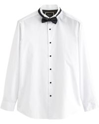 Next - Langarmhemd Formelles Slim Fit Hemd mit Fliege im Set (2-tlg) - Lyst