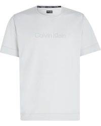 Calvin Klein Sport - Kurzarmshirt mit Rundhalsausschnitt - Lyst