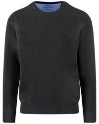 Fynch-Hatton - Strickpullover Mit Logostickerei - Lyst