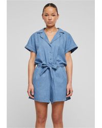 Urban Classics - Overall Ladies Light Denim Resort Jumpsuit - Lyst
