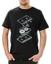 Urban Backwoods - Print-Shirt Explosion Audio Cassette T-Shirt 80s Kassette DJ MC Music VHS - Lyst