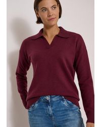 Cecil - Strickpullover Mit Polokragen - Lyst