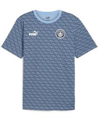 PUMA - Manchester City ftblCULTURE T-Shirt mit Allover-Print - Lyst