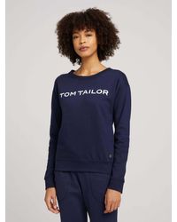 Tom Tailor - Langarmshirt Loungewear Sweatshirt - Lyst