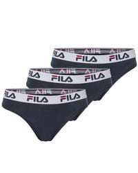 Fila - Brasilslip Brazilian Slip (3Er Pack) Mit Elastischem Logobund - Lyst