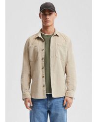 QS - Hemdjacke Hemd Overshirt Aus Cord Mit Aufgestetzten Taschen - Lyst