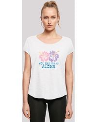 F4NT4STIC - Shirt You had me at Aloha Premium Qualität - Lyst