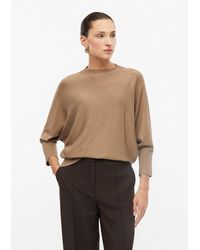 S.oliver - 3/4 Arm-Pullover Strickpullover Feinstrickpullover Mit Fledermausärmeln - Lyst