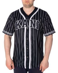 Karlkani - T-Shirt Hemd Serif Pinstripe Basball (1-tlg) - Lyst