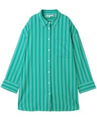 Tom Tailor - Blusentop oversized linen shirt - Lyst
