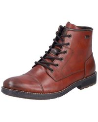 Rieker - Stiefelette Glattleder Schnürstiefelette - Lyst