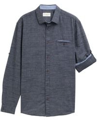 Tom Tailor - Langarmhemd Langärmliges mit Brusttasche und Knopfleiste Regular Fit Hemd - Lyst