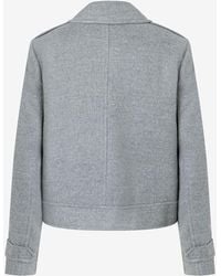 MORE&MORE - &MORE Blusenblazer kurze Jacke grau Herbst-Kollektion - Lyst