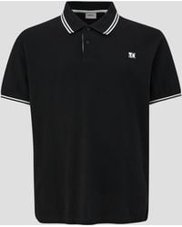 S.oliver - Kurzarmshirt Poloshirt aus Baumwolle mit -Detail Kontrast-Details, Logo - Lyst