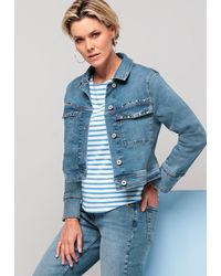 Bianca - Jeansjacke KAY in super modernem Design aus elastischem Jeans - Lyst