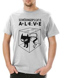 Urban Backwoods - Print- Schrödinger's Cat Is Alive Dead I T-Shirt The Big Schroedinger - Lyst