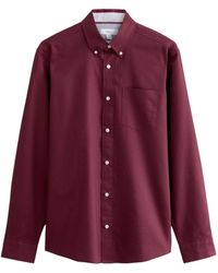 Next - Langarmhemd Langärmeliges Oxfordhemd im Slim Fit (1-tlg) - Lyst