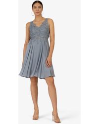 Kraimod - Cocktailkleid aus Chiffon, Mesh und Spitze - Lyst
