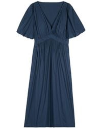 Ba&sh - Midikleid Kleid KINDY aus Baumwolle - Lyst