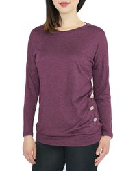 dy_mode - Langarmshirt Rundhals Longshirt - Lyst